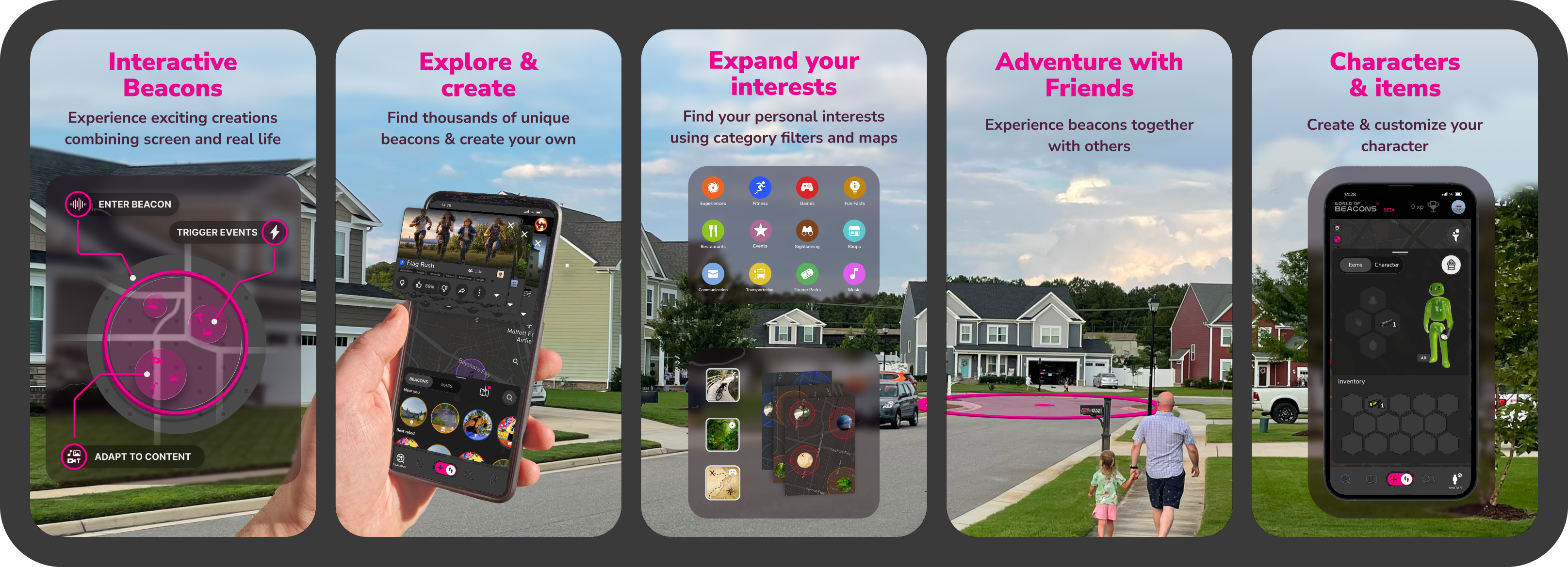 World of Beacons app: Interactive Beacons, Explore & create, Expand your interests, Adventure with Friends, Characters & items